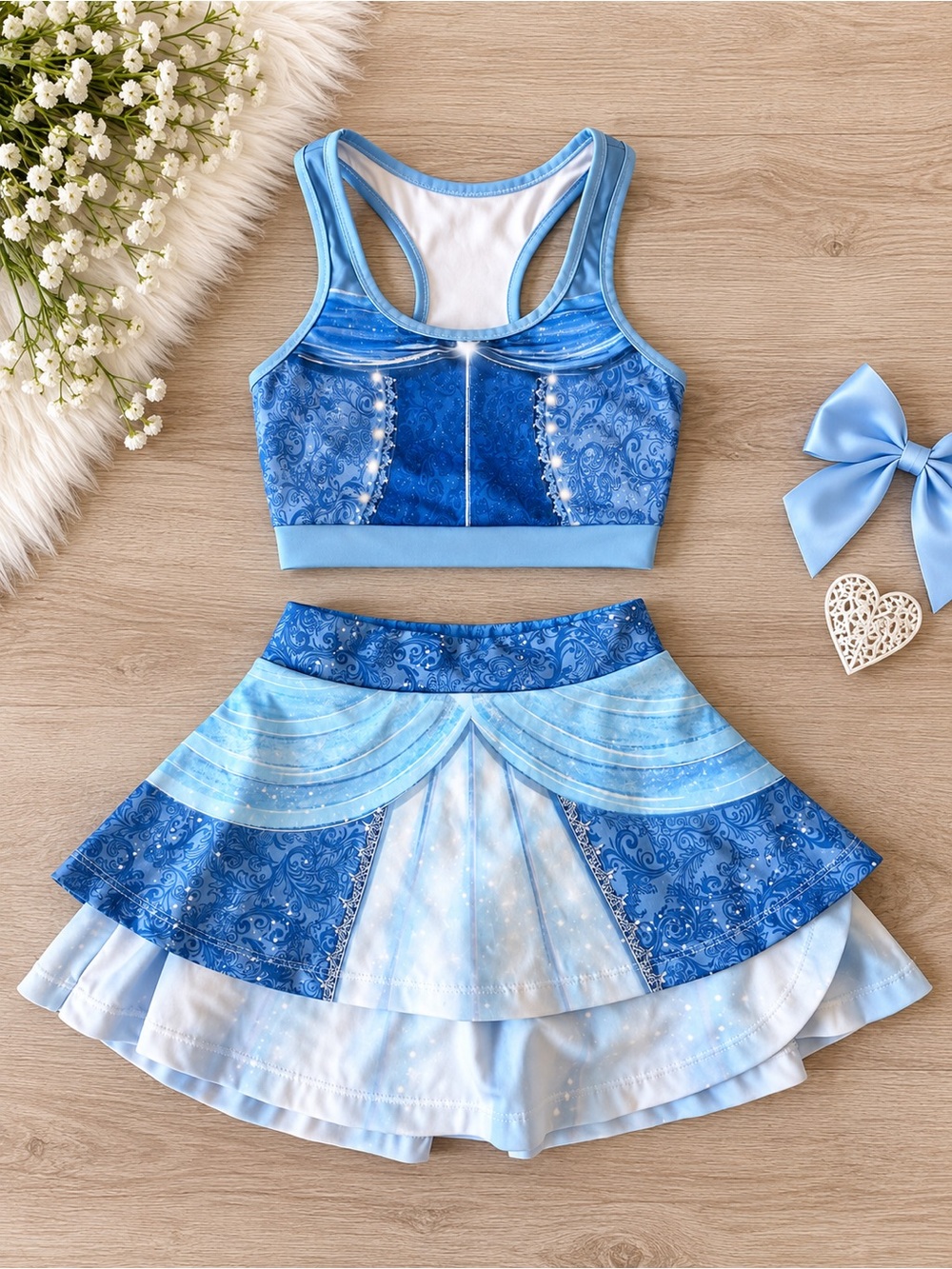Disney Cinderella 2 piece set Racerback Top & Skort